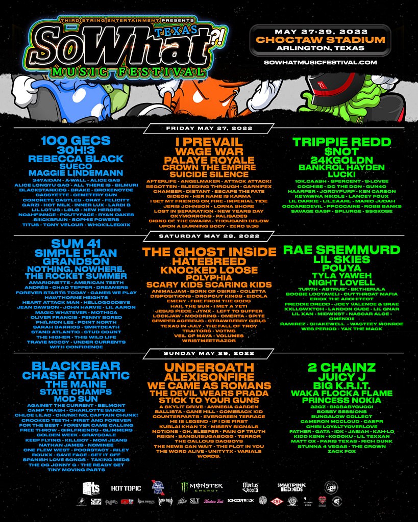 List of music performers in the SoWhat?! Music festival